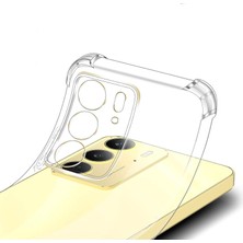 Kzy Huawei Realme C75 ile Uyumlu Kapak Kamera Korumalı Airbag Antishock Köşe Korumalı Şeffaf Silikon Kılıf