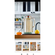 Cooker 1.1 Litre Borosilikat Cam Yağlık ve Sirkelik Zeytinyağ Şişesi