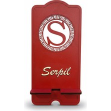Runc Design Kişiye Özel Isimli Ahşap Telefon Tutucu - Masaüstü Standı - Sevgiliye/arkadaşa Hediye
