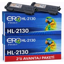 Ero Print Brother HL-2130 Muadil Toner - 2'li Avantaj Paket