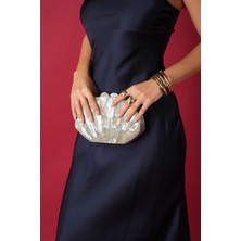 Oyster LY0141A Sedef Elyapımı Açık Yeşil Çanta