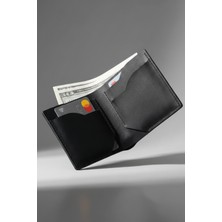 Luvo Gerçek Deri Cüzdan Kartlık El Yapımı  Premium Deri Italyan Dikiş 4 Kart Bölmeli Kompakt Cüzdan