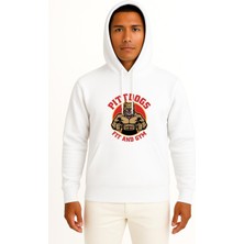 Bahriyeli Collection Kapüşonlu Pıttdogs Fit And Gym Göğüs ve Sırt Baskılı Unisex Sweatshirt
