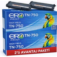 Ero Print TN-750 / Brother DCP-8110DN Muadil Toner - 2'li Avantaj Paket