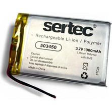 Sertec 503450 3.7V 1000MAH Li-Polymer Pil