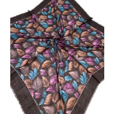 Soft İpek Soft Ipek Desenli Flamlı Eşarp