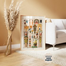 Persona Istanbul Antik Mısır Sanatı ve Motifleri - L'ornement Polychrome Vintage Poster (Çerçevesiz)