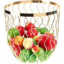 Groovy Tel Meyvelik Ø25*H26CM Altın KAPLAMA-BRD-HW185-ALTIN