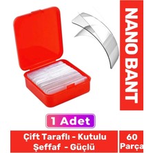 MasterCar Süper Güçlü Kolay Çıkarılabilir Iz Bırakmayan Çift Taraflı Kutulu Nano Şeffaf 1 Kutu 60 Parça Bant