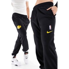 Nike Unisex La Lakers Jogger Eşofman Altı Fitted Kalıp Günlük Kullanım İçin Siyah