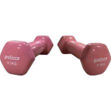 Proforce Vdb Dışı Vinil Kaplı Içi Çelik Döküm Ağırlık Dambıl 0.5 kg -Tek Adet