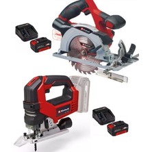 Einhell Te-Cs 18/165/1 Li  Daire Testere Tp-Js 18/135 Bl Dekupaj 2X4.0AH Set