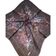 Soft İpek Soft Ipek Desenli Flamlı Eşarp