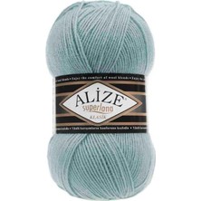 Alize Süperlana Klasik (5 Adet) 463 Mint Yeşili El Örgü Ipliği