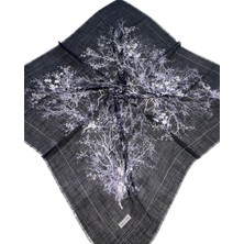 Soft İpek Soft Ipek Desenli Flamlı Eşarp