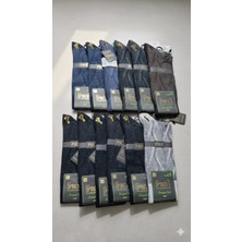 Pro; Avangart Style; Şeybari Bamboo Çorap ; Dikişsiz; Asorti 12'li Kutu; 41-44