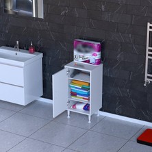Modilayn Söke 2 Raflı  3 Bölmeli Çok Amaçlı Kapaklı Düzenleyici Dolap