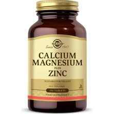 Solgar Calcıum Magnesıum Plus Zınc 100 Tablet