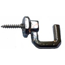 Pazarcan Vidalı Kanca, Askı Büyük - 15X23MM, Nikel - 1 Adet