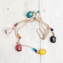 Pazarcan Desenli 4'lü Çan Süs Seti