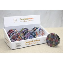 Gülcenin Dükkanı Taşlı El Aynası Yuvarlak Ince Model 1