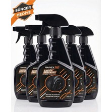 Marvex Pro Premium Lastik Parlatıcı ve Tampon Parlatıcı Koruyucu Sprey 500 ml Sünger Hediye 5 Li Set