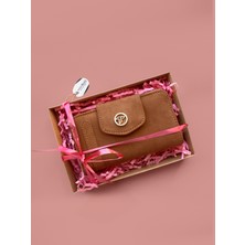 Westbag Kadın Süet Çok Bölmeli Cüzdan Kutulu Hediyelik