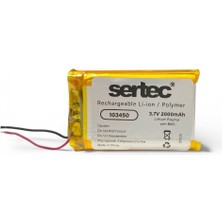 Sertec 103450 3.7V 2000MAH Li-Polymer Pil