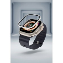 Tekvora 49MM Akıllı Saat Için Titanyum Çerçeveli Temperli Cam Ekran Koruyucu Çizilmeye Dayanıklı