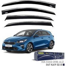 Niken Nıken 047KA190201 - Kromlu Cam Rüzgarlığı Kıa Ceed 2018- 4lü