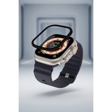 Tekvora 49MM Akıllı Saat Için Titanyum Çerçeveli Temperli Cam Ekran Koruyucu Çizilmeye Dayanıklı