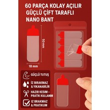 MasterCar 60 Parça Kolay Açılır Güçlü Çift Taraflı Nano Bant (18 × 50 Mm)