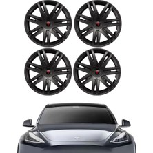 Ramm Tesla Model Y Brıght Jant Kapağı Seti - 19 Inç - Mat Siyah