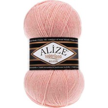 Alize Süperlana Klasik (5 Adet) 404 Soft Pudra Rengiel Örgü Ipliği