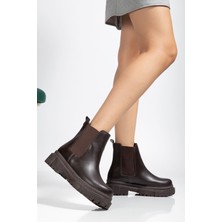 Arda Bayan Bot 812-2137 Kahve Lastikli Günlük Kadın Bot