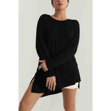 Gkc Butik Siyah Uzun Bluz