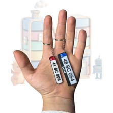 Pati Pera Patipera Kişiye Özel Plaka Anahtarlık (2ADET)