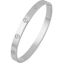 Ft Tasarım Çelik Bileklik Gümüş