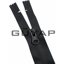 Güyap Yapı Tekstil Siyah Naylon Ters Diş Su Geçirmez Cep Fermuarı 22 cm 50 Adet