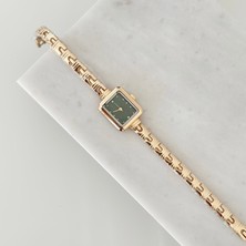 Vesce Atelier Elara Gold Saat Yeşil