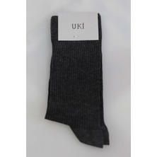 Uki Antrasit Tekli Çorap