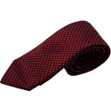 Uki Bordo Desenli Kravat