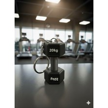 TriVox3D Renkli Dumbell Spor Aleti Anahtarlık (Renk Seçeneği Mevcuttur)