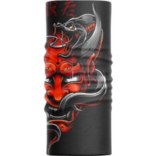 Motobir Baf-Bandana Kırmızı Yılanlı Şeytan