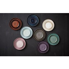 Seramik Iki Renkli Tabak Siyah Ø 21 cm