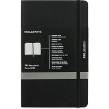 Moleskine Pro Defter L Boy Siyah Yumuşak Kapak