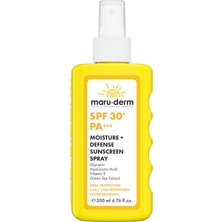 Maru.derm Spf 30+ Nemlendirici + Koruyucu Güneş Kremi Spreyi 200 ml