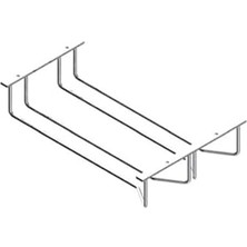 Kadeh Askısı (2 Bölmeli)-Krom