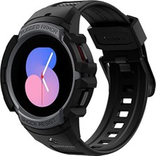 Galaxy 5 / 4 (40MM) Kılıf & Kordon Kayış Rugged Armor Pro V2 Charcoal Gray - ACS05397