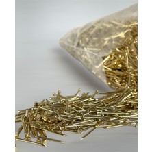 Filografi Altın Sarısı Renkli Düz Baş 500 Gram Filografi Çivisi